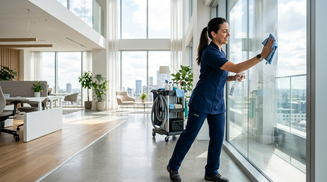 Profesionalno čiščenje SolVita v svetlem prostoru